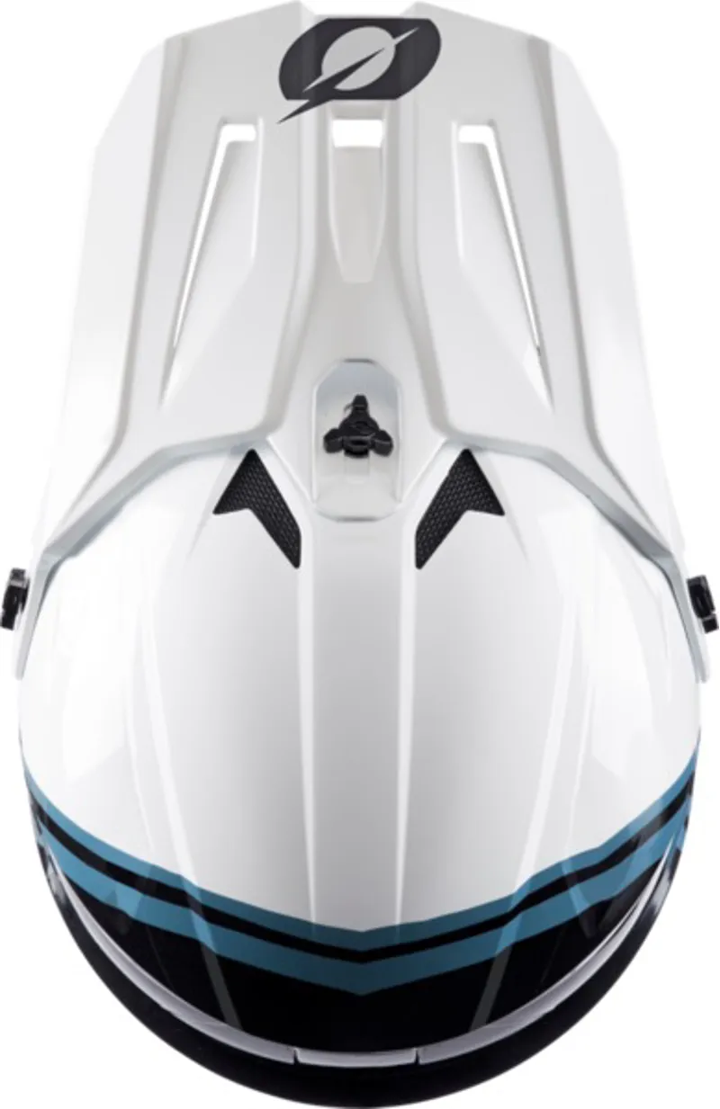 O'Neal Sonus Youth Full Face Helmet - Split White/Black-2